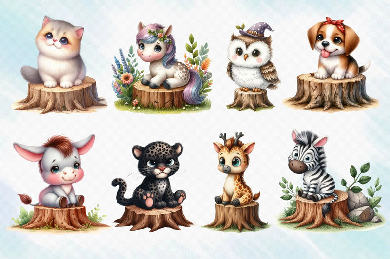 Stupid Safari Animals Clipart Bundle - CraftNest - Digital Crafting and Art