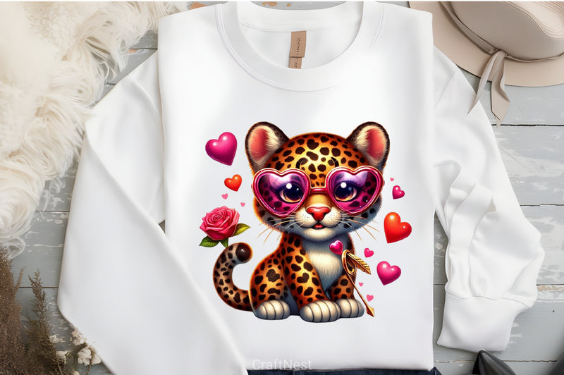 Valentine's Day Leopard Clipart Bundle - CraftNest - Digital Crafting and Art
