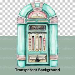Jukebox Vintage Clipart Bundle - CraftNest - Digital Crafting and Art