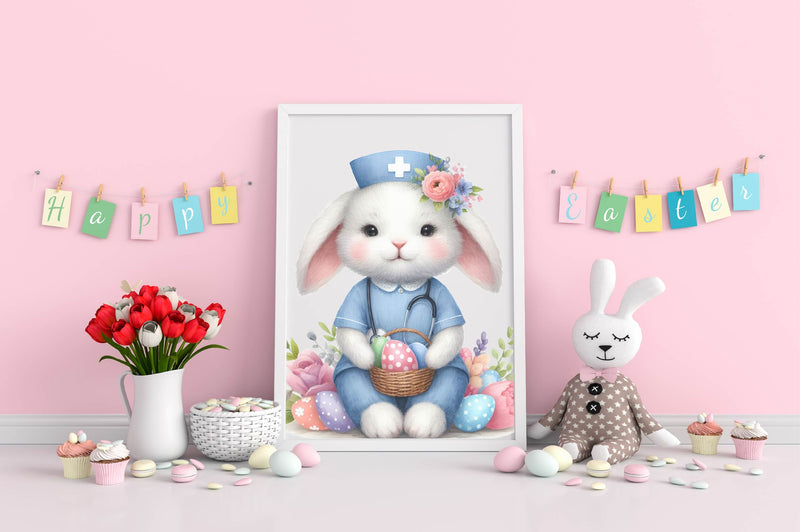 Easter Nurse Animals Clipart Bundle - CraftNest - Digital Crafting and Art