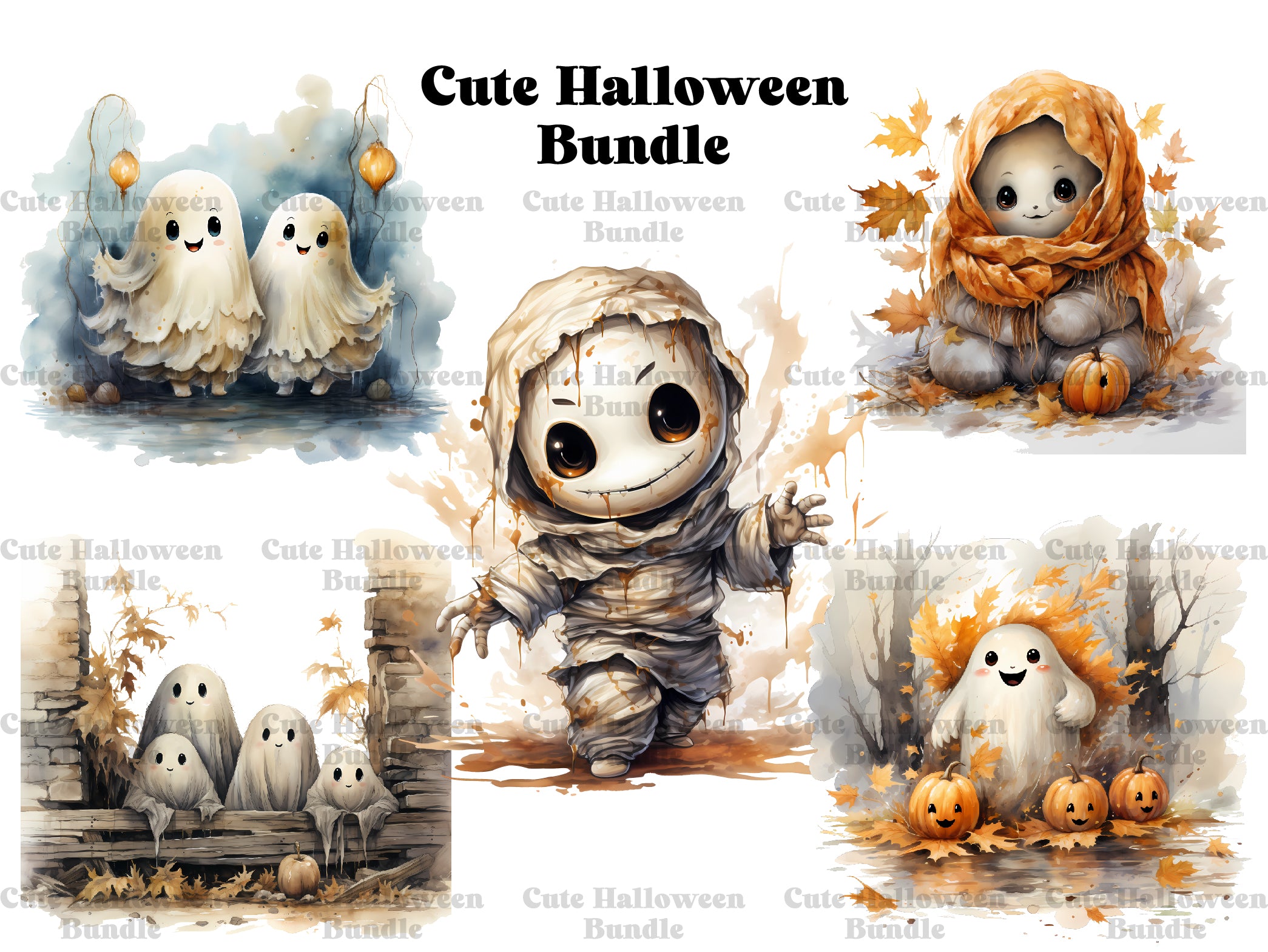 Cute Halloween Clipart - CraftNest