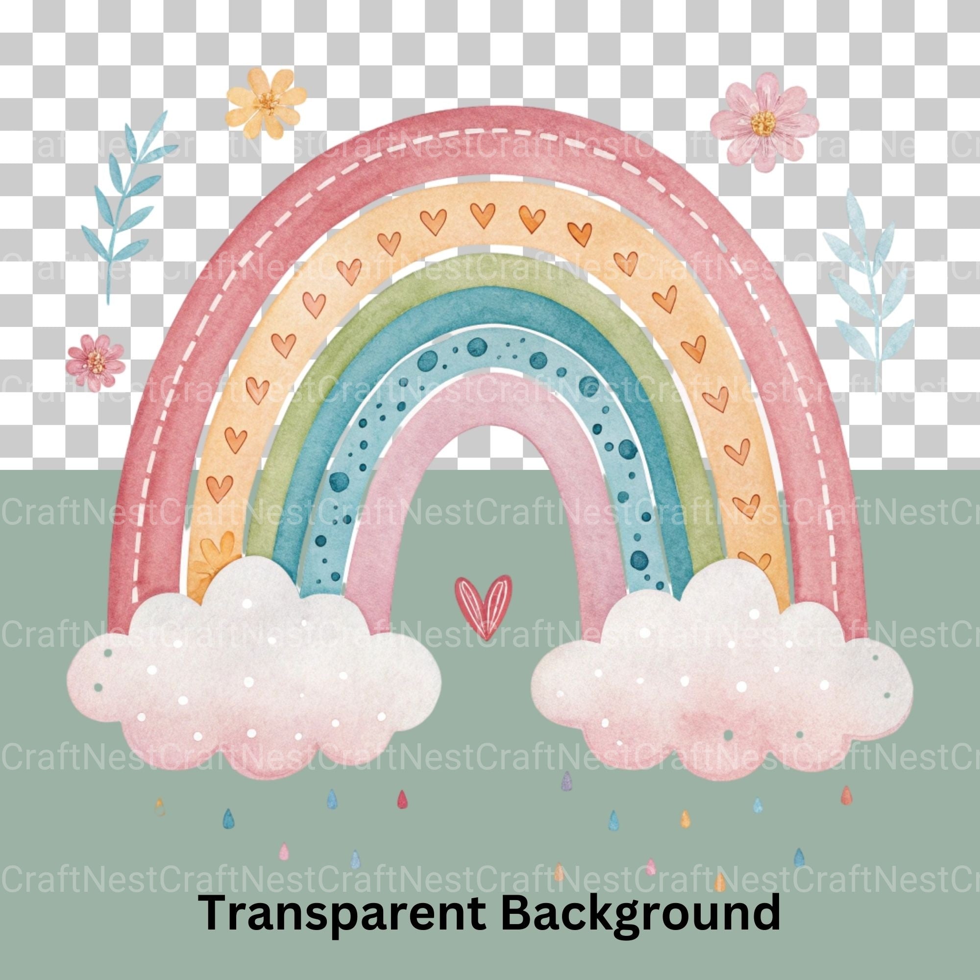 Boho Nursery Clipart Bundle - CraftNest - Digital Crafting and Art