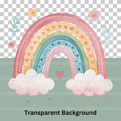 Boho Nursery Clipart Bundle - CraftNest - Digital Crafting and Art