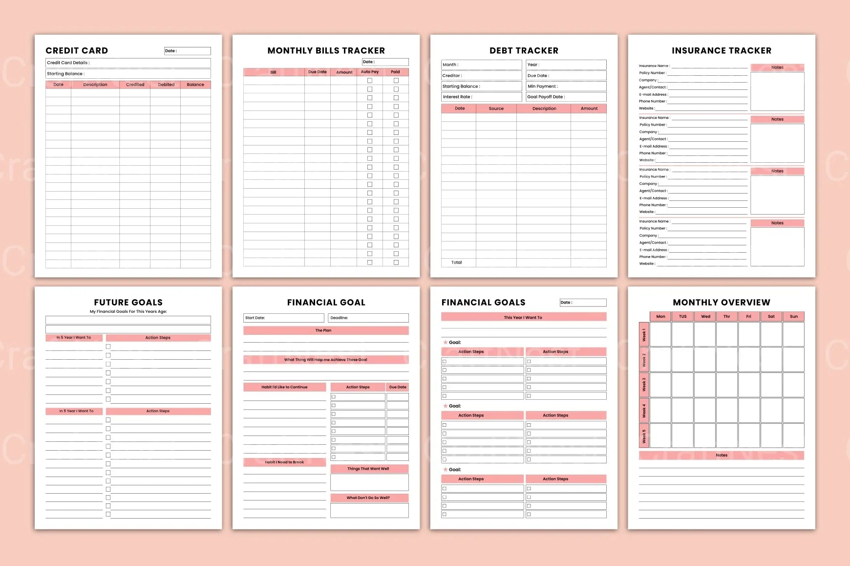 Budget Management Organizer for Effective Financial Planning - CraftNest - Digital Crafting and Art