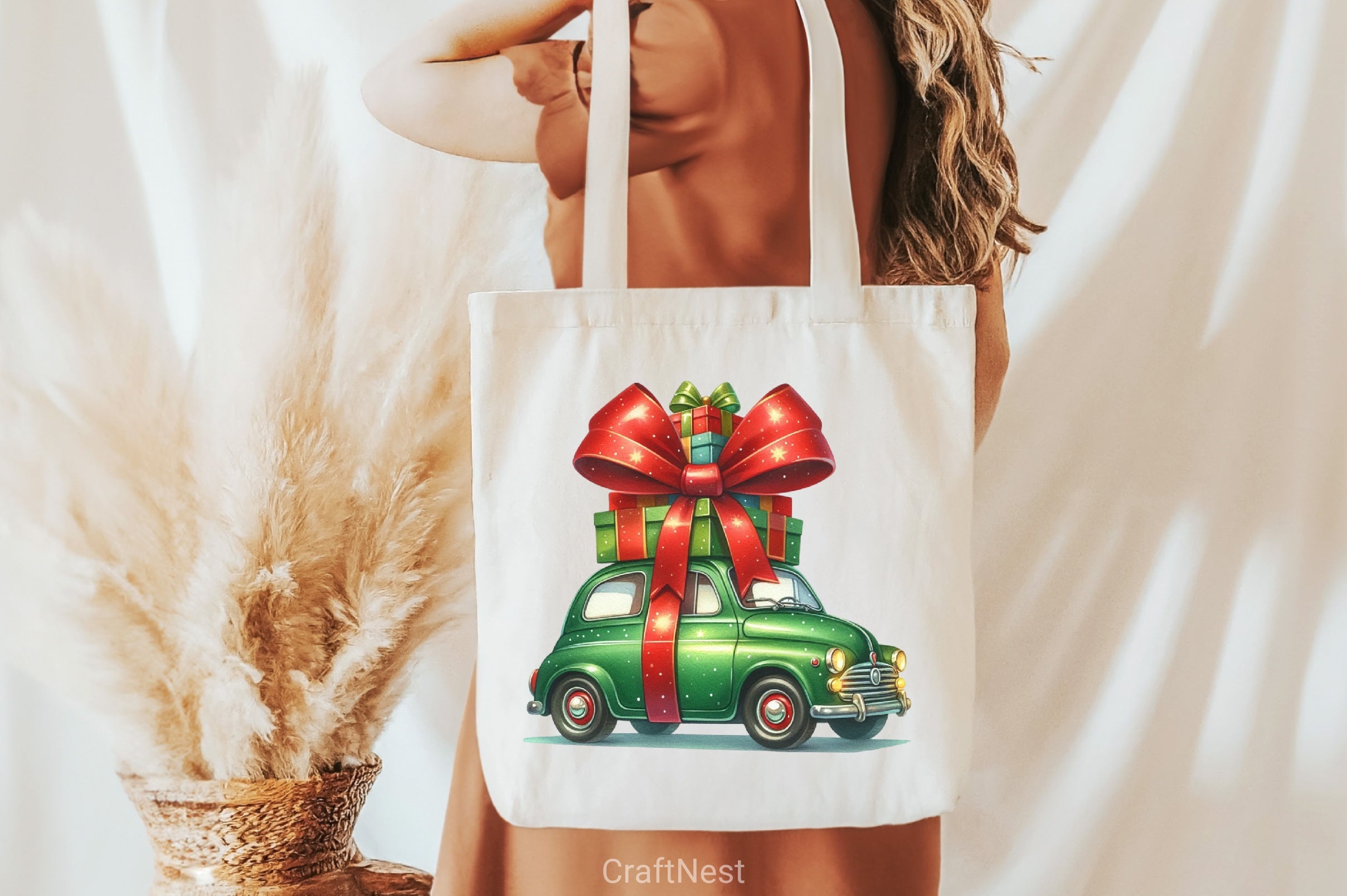 Christmas Car Clipart Bundle 1 - CraftNest - Digital Crafting and Art