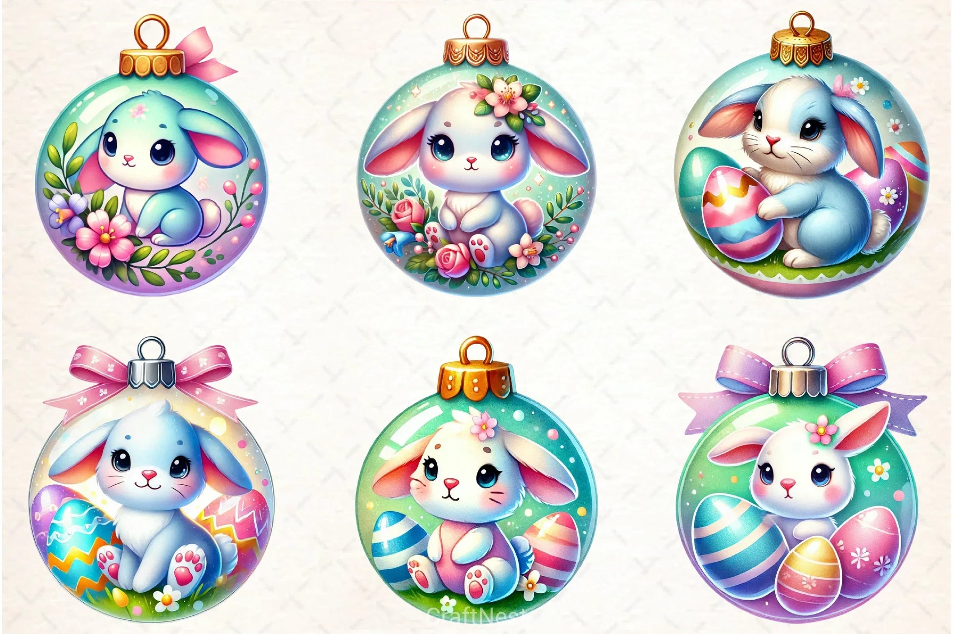 Easter Baubles Clipart Bundle - CraftNest - Digital Crafting and Art