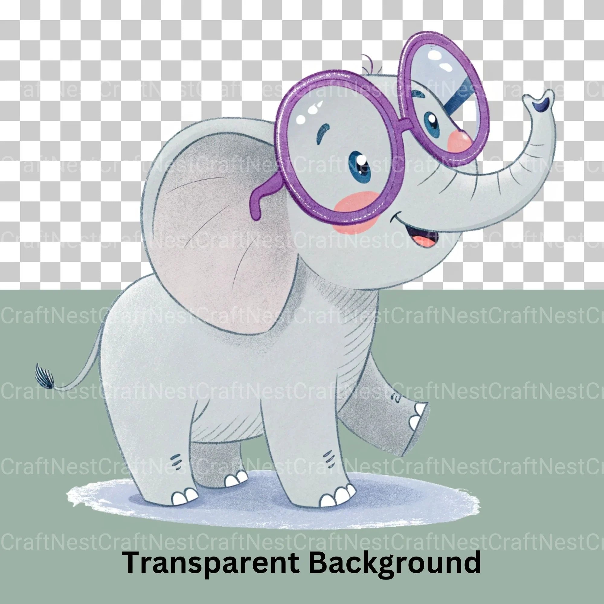 Elephant Clipart Bundle - CraftNest - Digital Crafting and Art