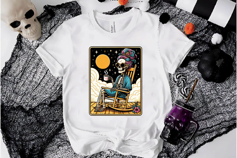 The Coffee Tarot Card Skeleton Clipart Bundle - CraftNest - Digital Crafting and Art