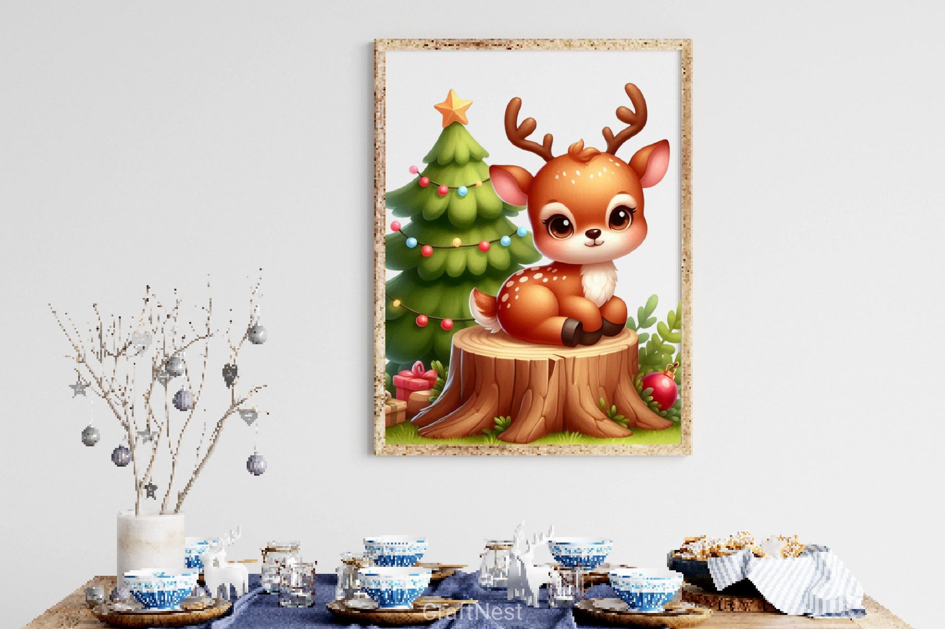 Christmas Deer Clipart Bundle 3 - CraftNest - Digital Crafting and Art