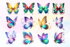 Magic Butterflies Butterfly Clipart Bundle - CraftNest - Digital Crafting and Art