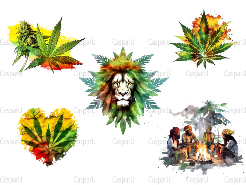 Jamaica Cannabis Clipart - CraftNest