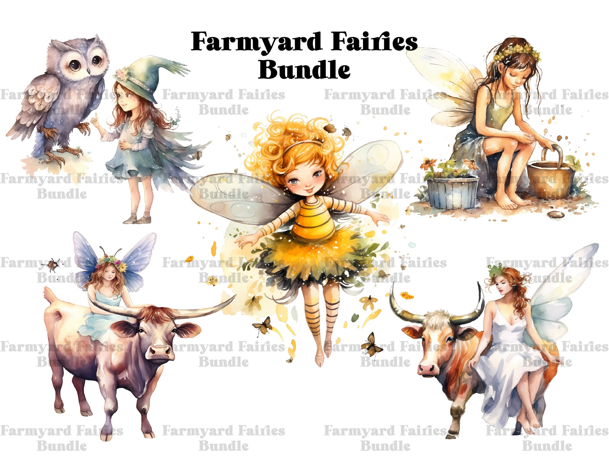 Farmyard Fairies Clipart - CraftNest