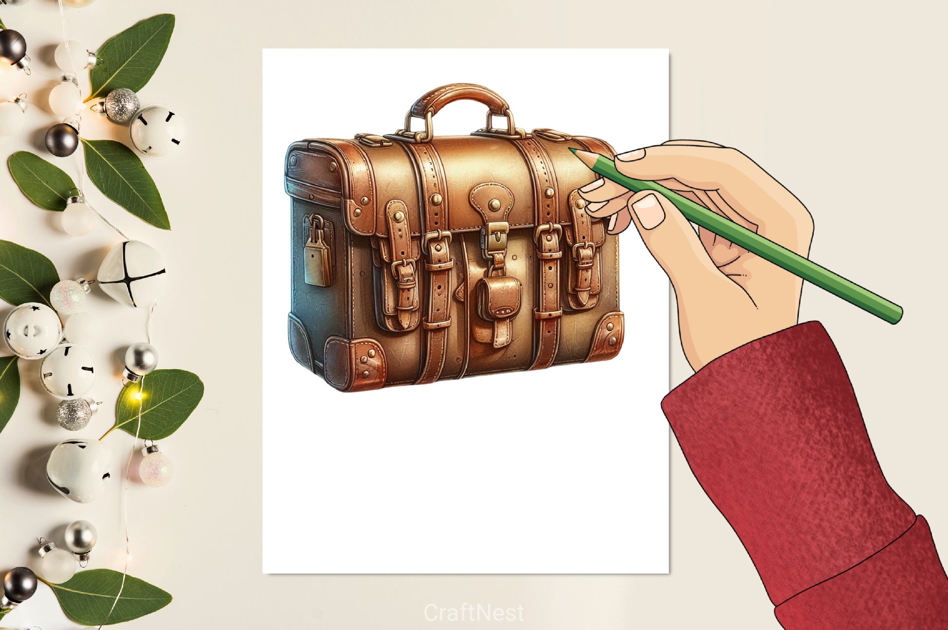 Vintage Suitcase Clipart Bundle - CraftNest - Digital Crafting and Art