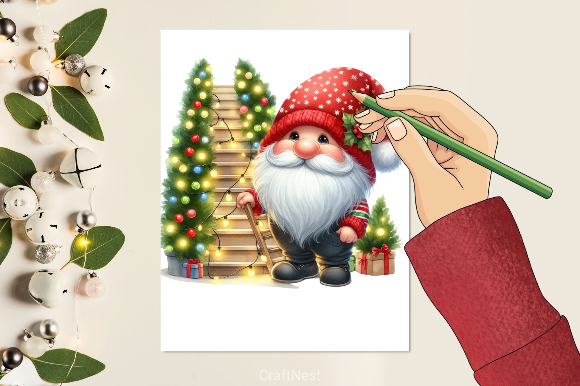 Christmas Santa Clipart Bundle 5 - CraftNest - Digital Crafting and Art
