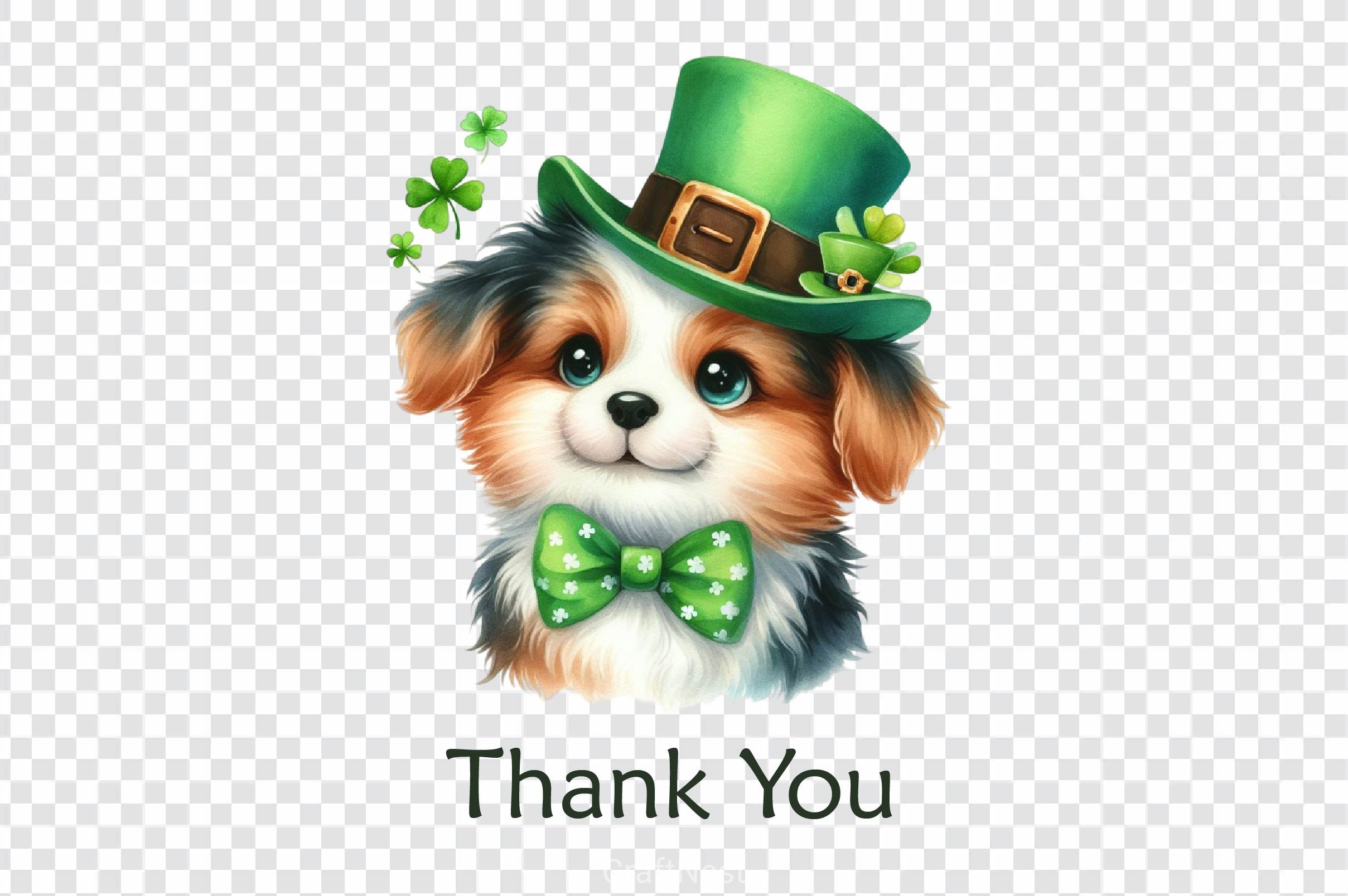Cute Dog St Patrick's Day Clipart Bundle - CraftNest - Digital Crafting and Art