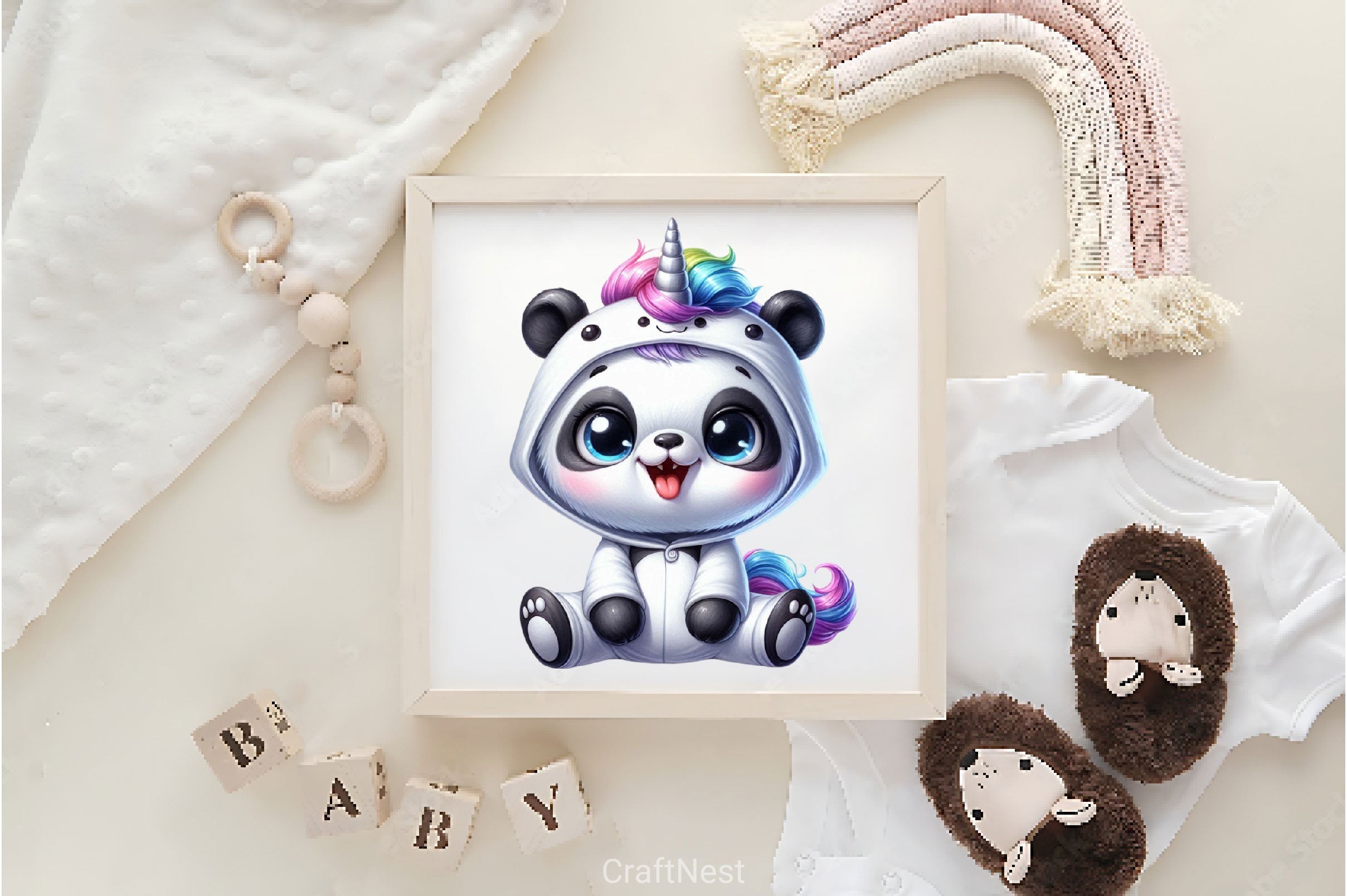 Unicorn Costume For Cute Animals Clipart Bundle - CraftNest - Digital Crafting and Art