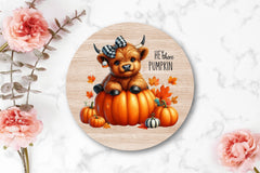 Cute Highland Cow Fall Clipart Bundle - CraftNest - Digital Crafting and Art