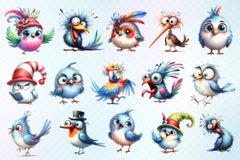 Funny Bird Clipart Bundle 4 - CraftNest - Digital Crafting and Art