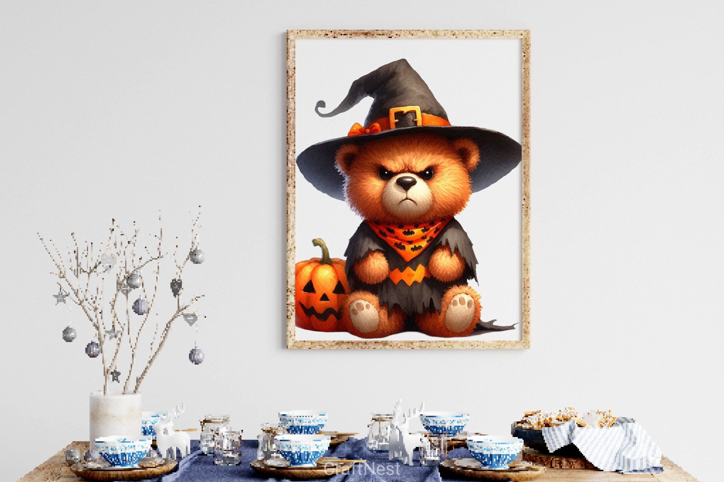 Halloween Teddy Bear Clipart Bundle 3 - CraftNest - Digital Crafting and Art
