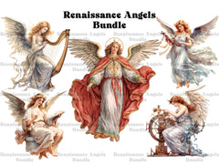 Renaissance Angels Clipart - CraftNest