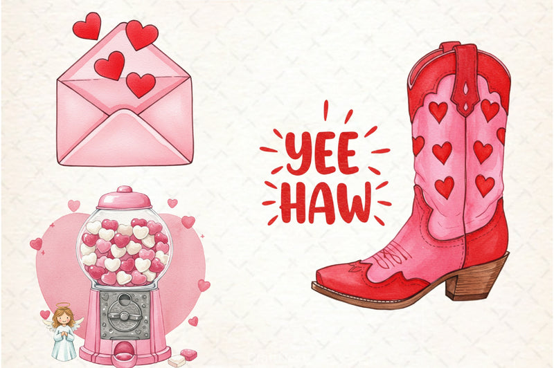 Valentine's Day Clipart Bundle  2 - CraftNest - Digital Crafting and Art