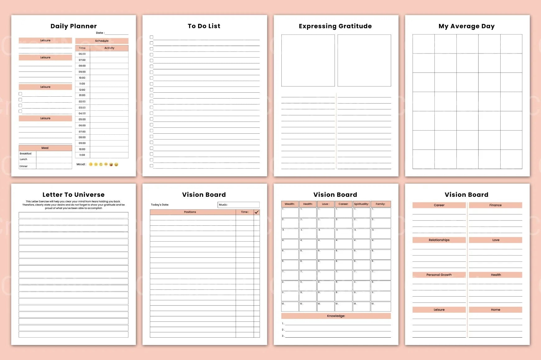 Dream Big Vision Workbook for Goal Setting - CraftNest - Digital Crafting and Art