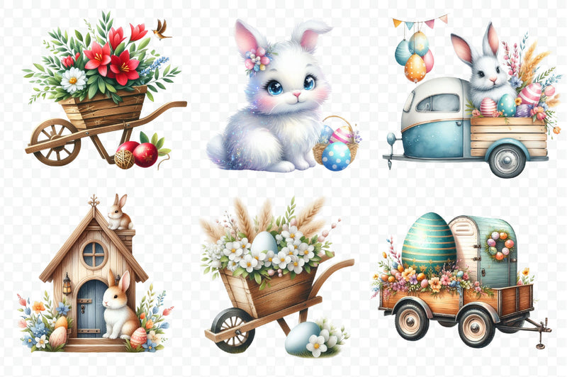 Easter Day Clipart Bundle 22 - CraftNest - Digital Crafting and Art