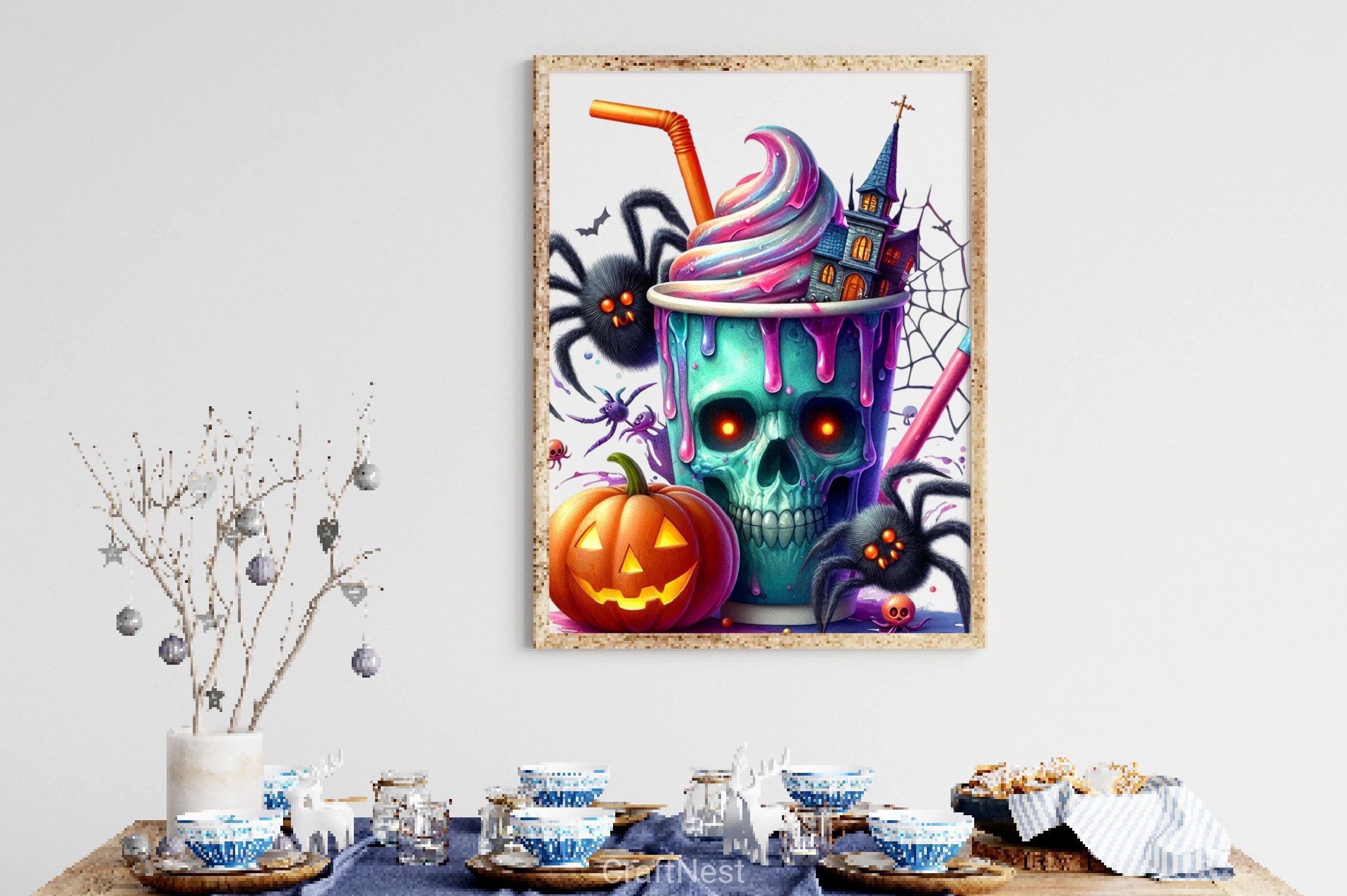 Halloween Coffee Cup Clipart Bundle 3 - CraftNest - Digital Crafting and Art