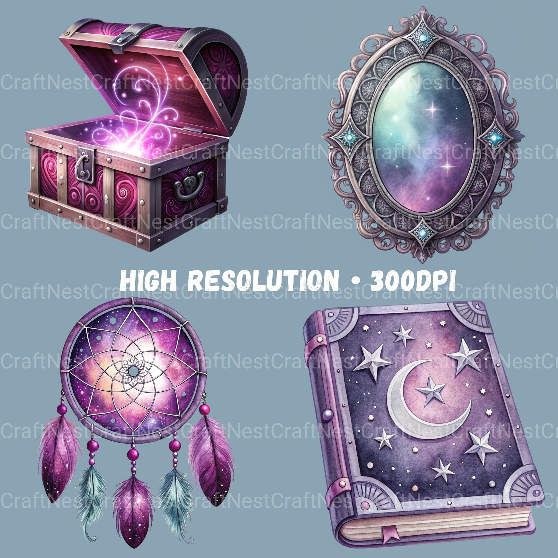Enchanted Objects Clipart Bundle - CraftNest - Digital Crafting and Art