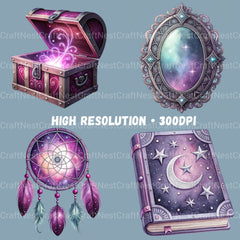 Enchanted Objects Clipart Bundle - CraftNest - Digital Crafting and Art