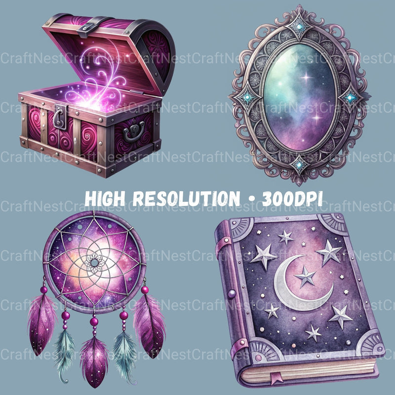 Enchanted Objects Clipart Bundle - CraftNest - Digital Crafting and Art