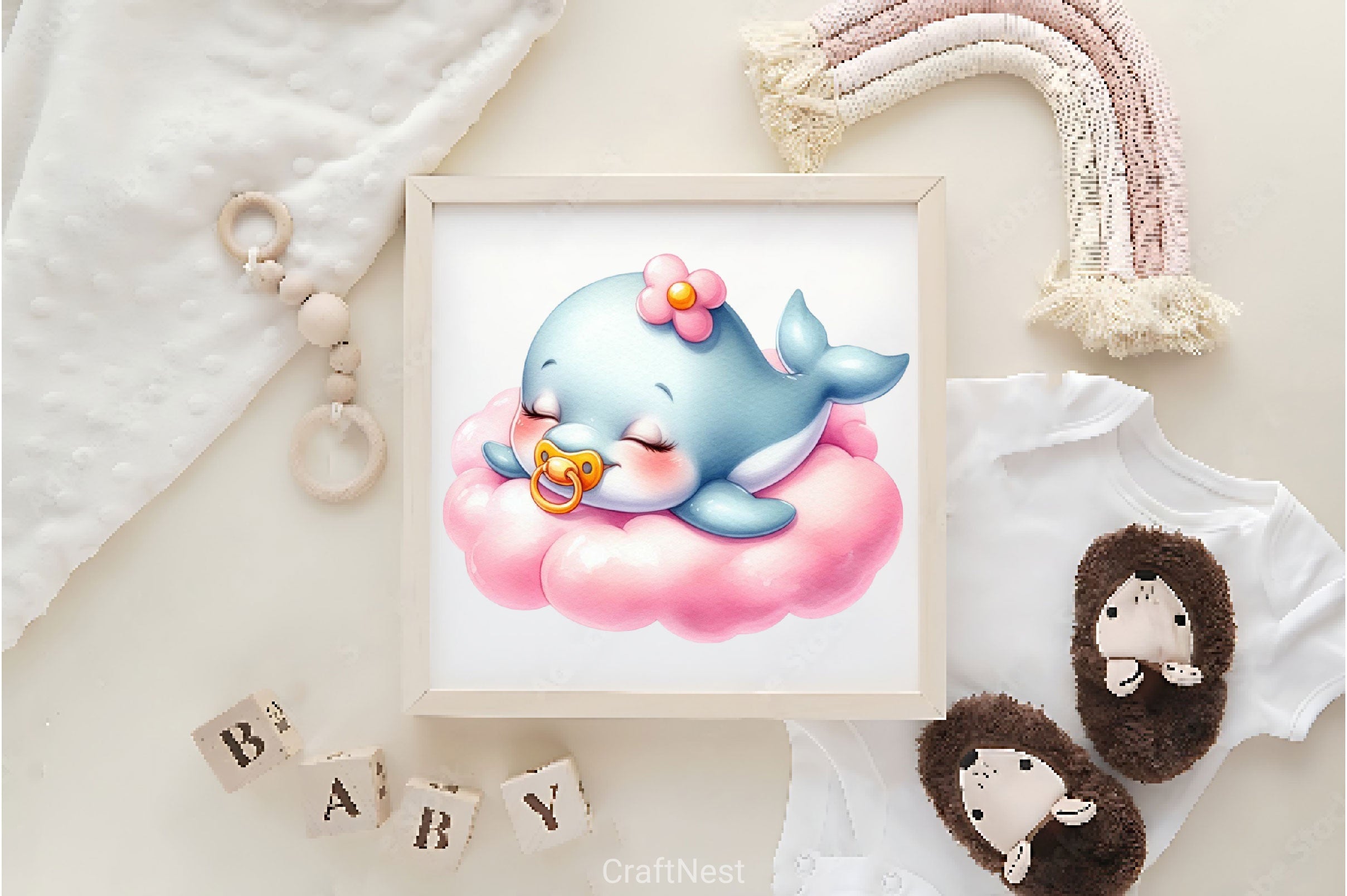 Lovely Baby Animal Sleeping Clipart Bundle 2 - CraftNest - Digital Crafting and Art