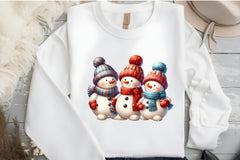 Cute Snowman Clipart Bundle - CraftNest - Digital Crafting and Art