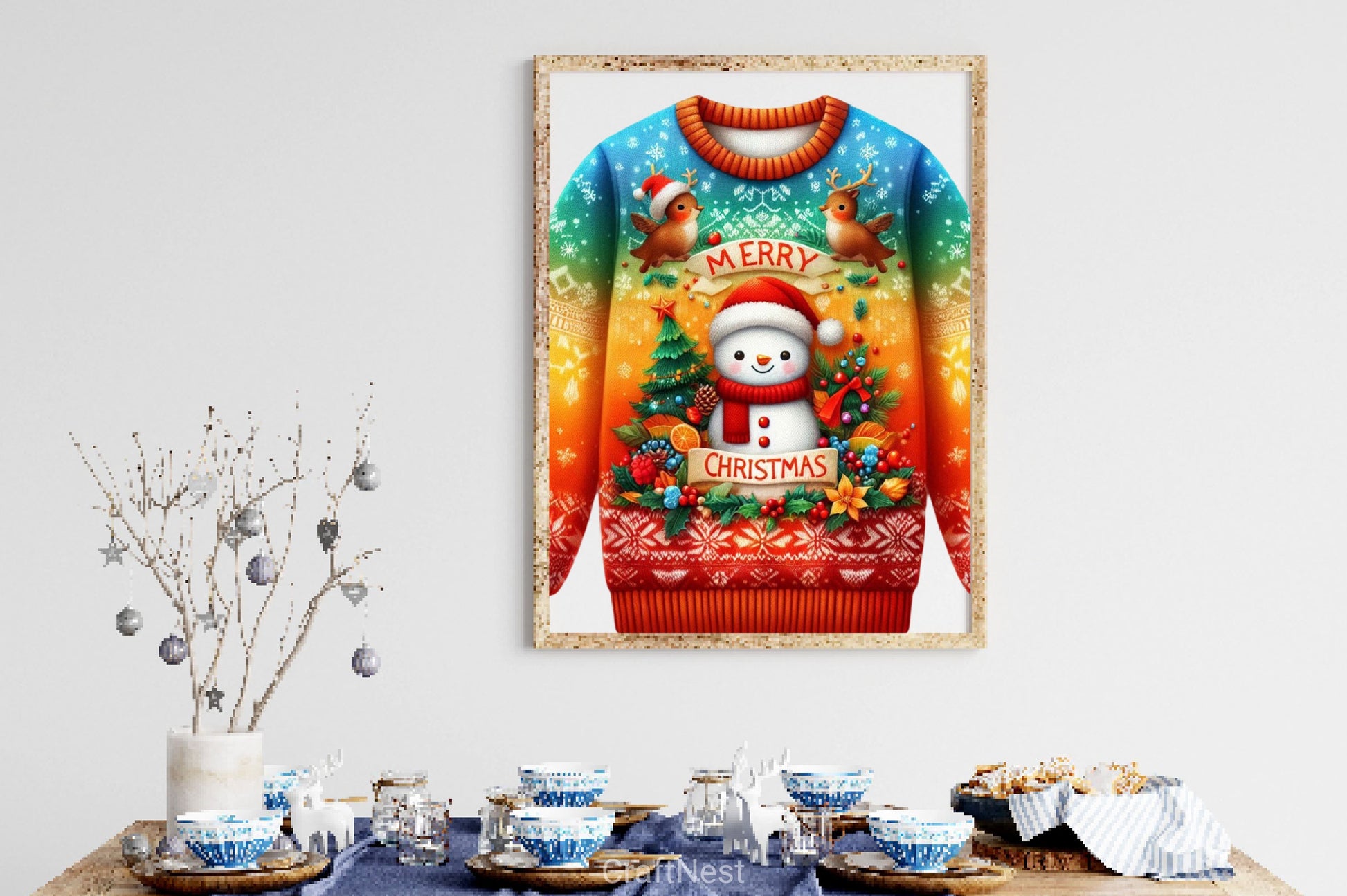Colorful Christmas Sweater Clipart Bundle - CraftNest - Digital Crafting and Art