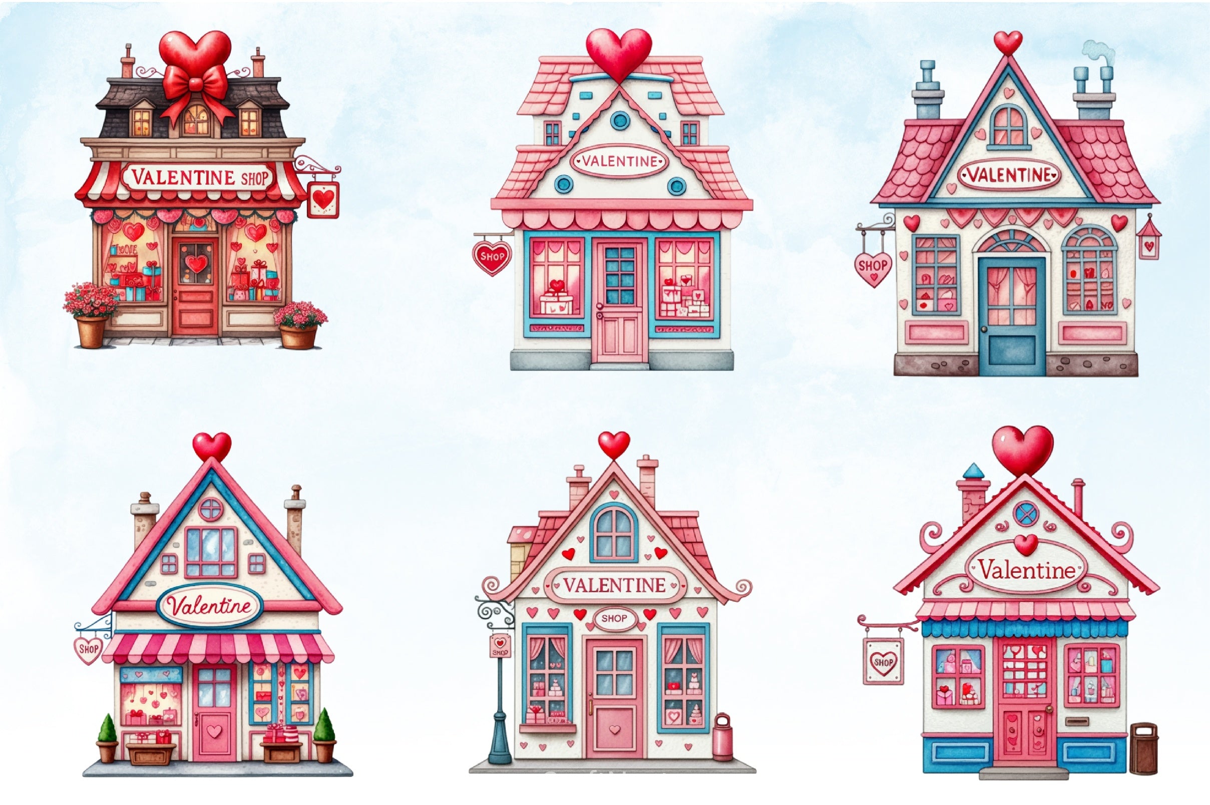 Valentine's Day Shop Clipart Bundle - CraftNest - Digital Crafting and Art