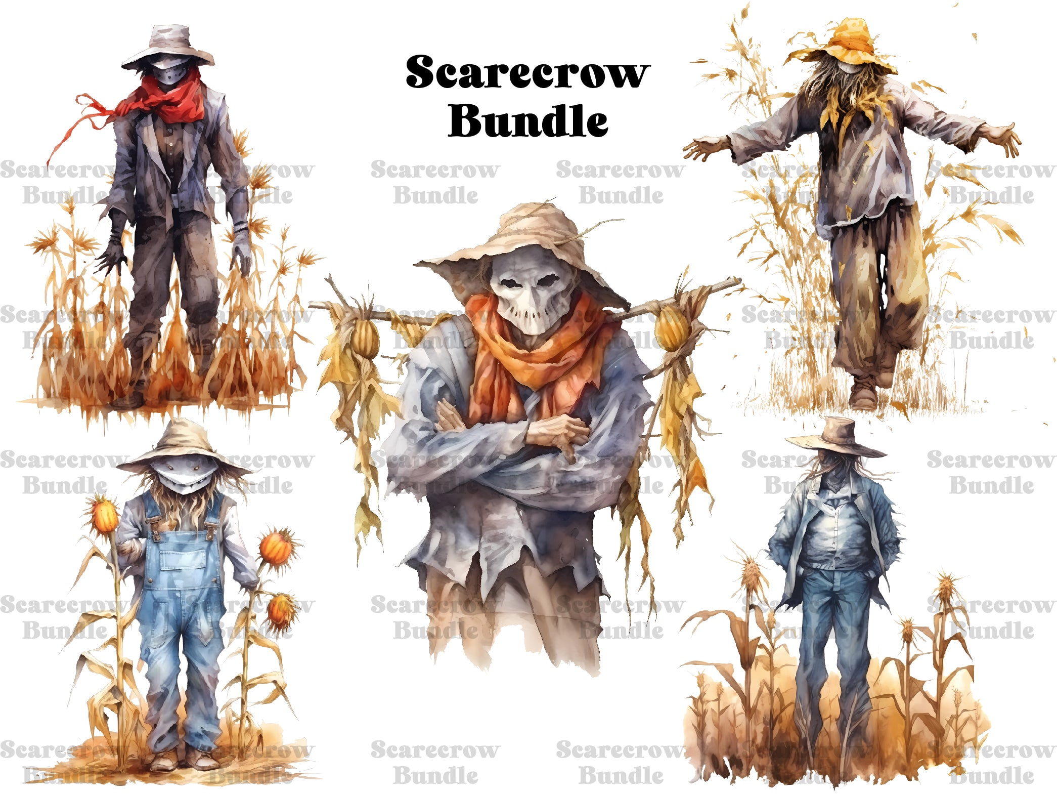 Scarecrow Clipart - CraftNest