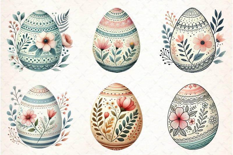 Easter Egg Clipart Bundle 2 - CraftNest - Digital Crafting and Art