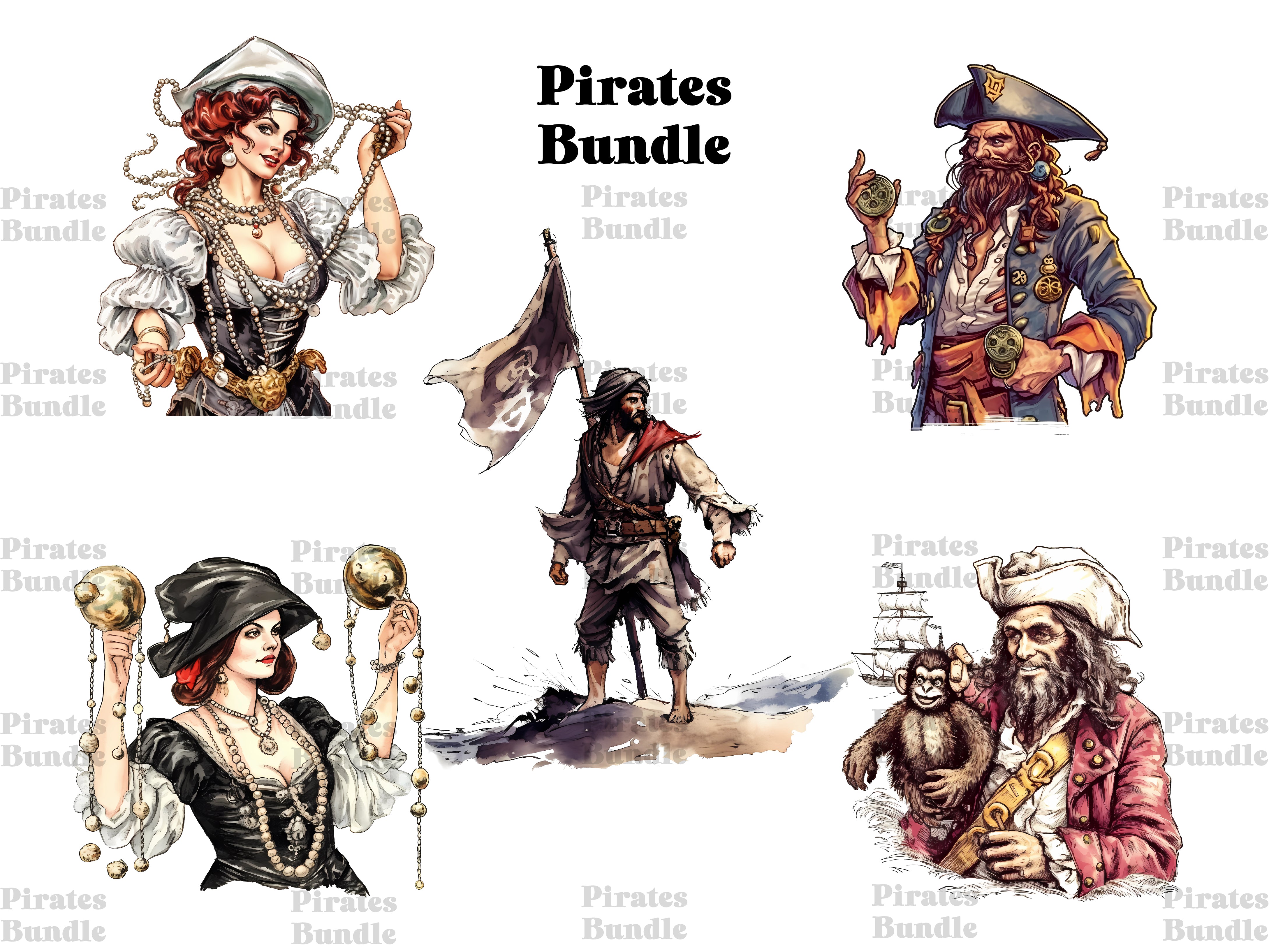 Pirates Clipart - CraftNest