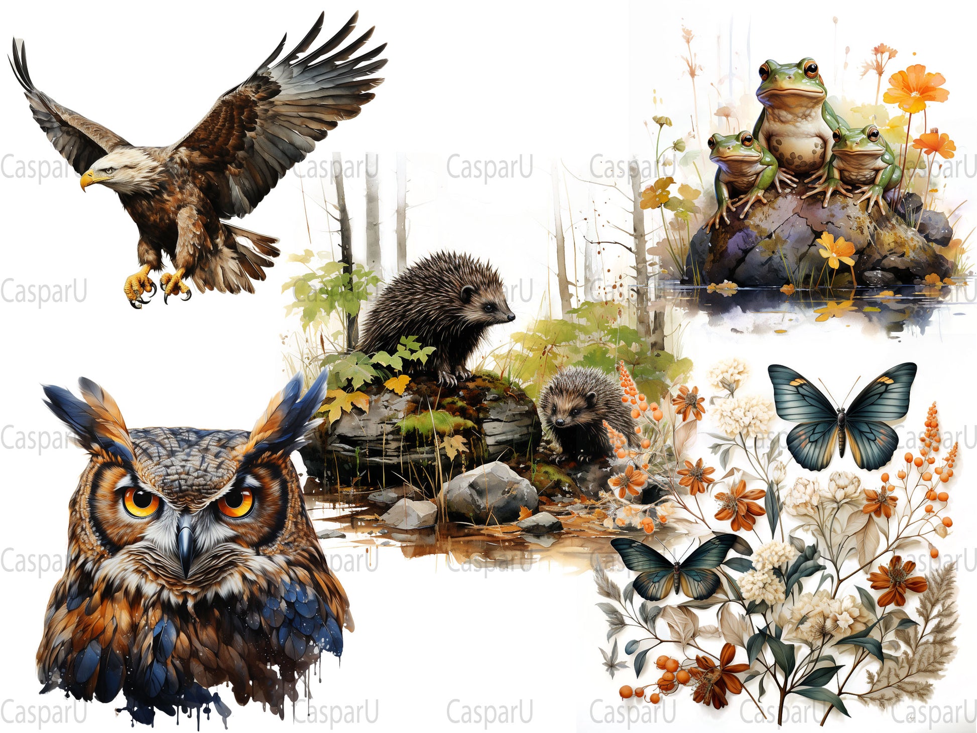 Fall Wildlife Clipart - CraftNest