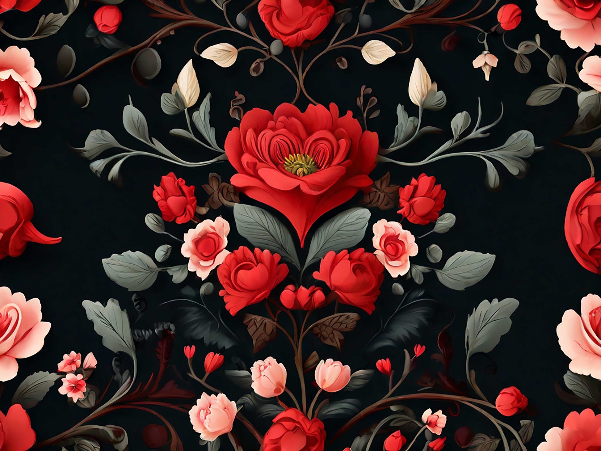 Vintage Valentines Seamless Digital Paper - CraftNest - Digital Crafting and Art