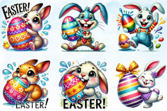 Funny Easter Bunny Clipart Bundle 37 - CraftNest - Digital Crafting and Art