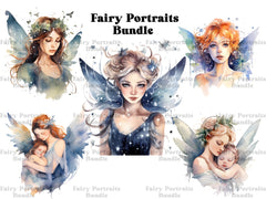 Fairy Portraits Clipart - CraftNest