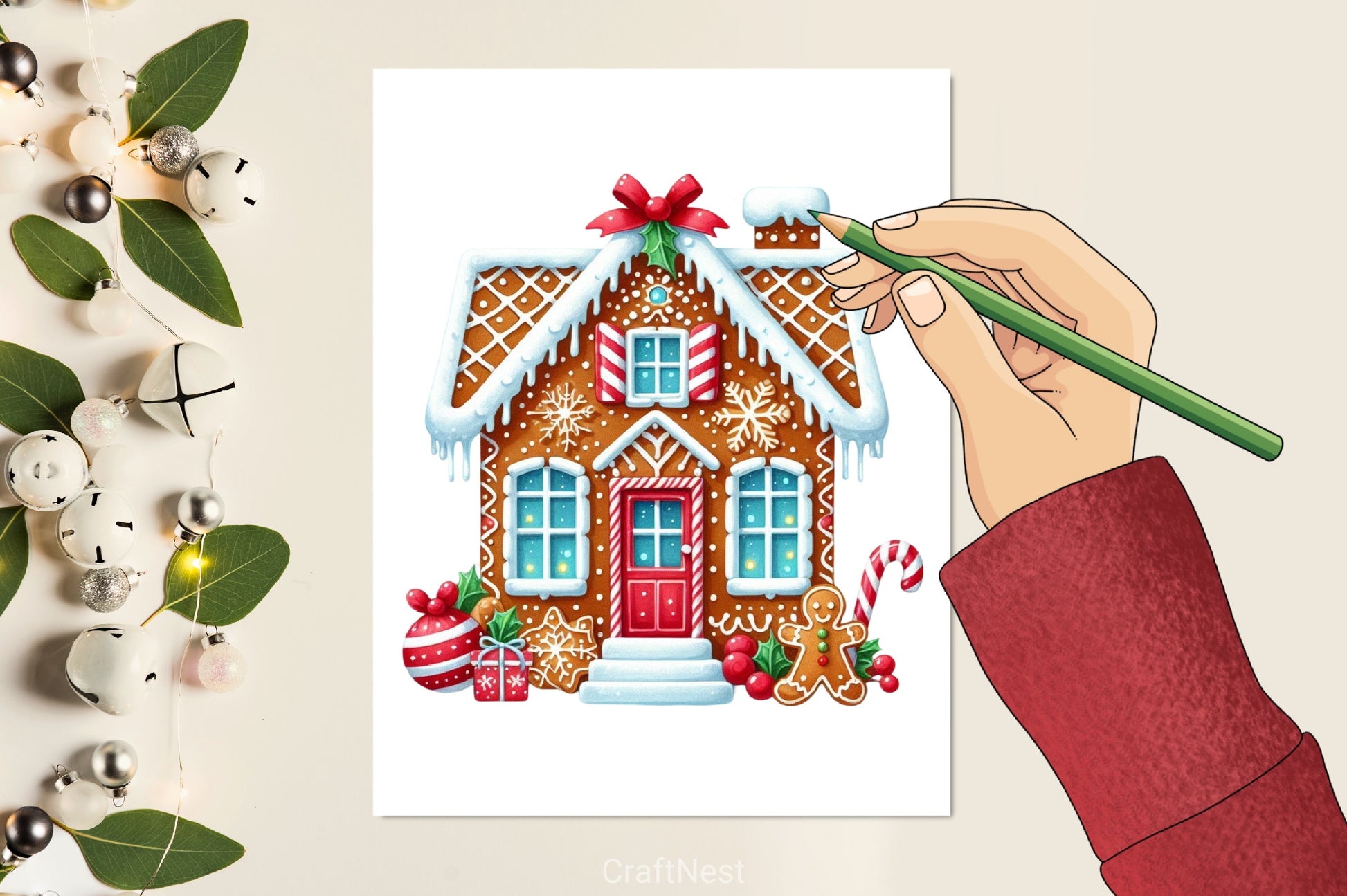 Christmas House Clipart Bundle 5 - CraftNest - Digital Crafting and Art