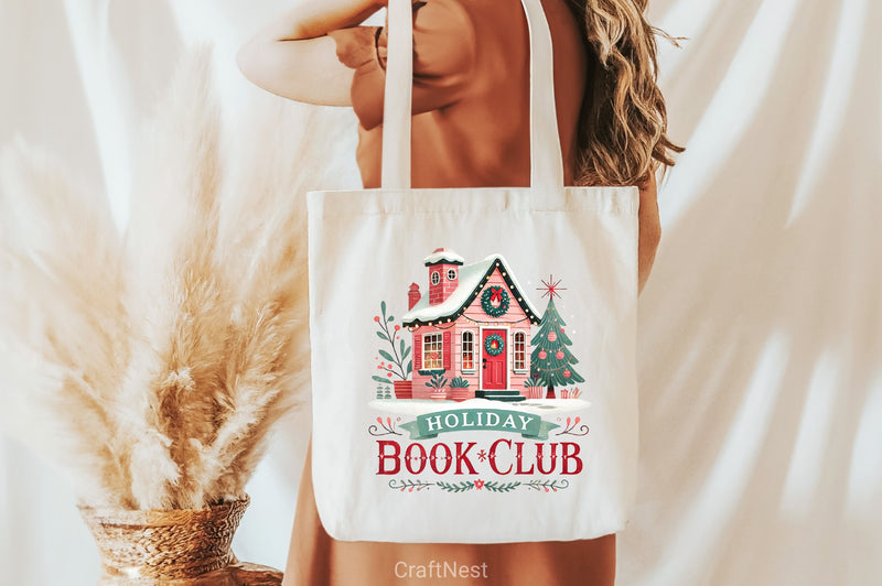 Holiday Book Club Christmas Clipart Bundle - CraftNest - Digital Crafting and Art