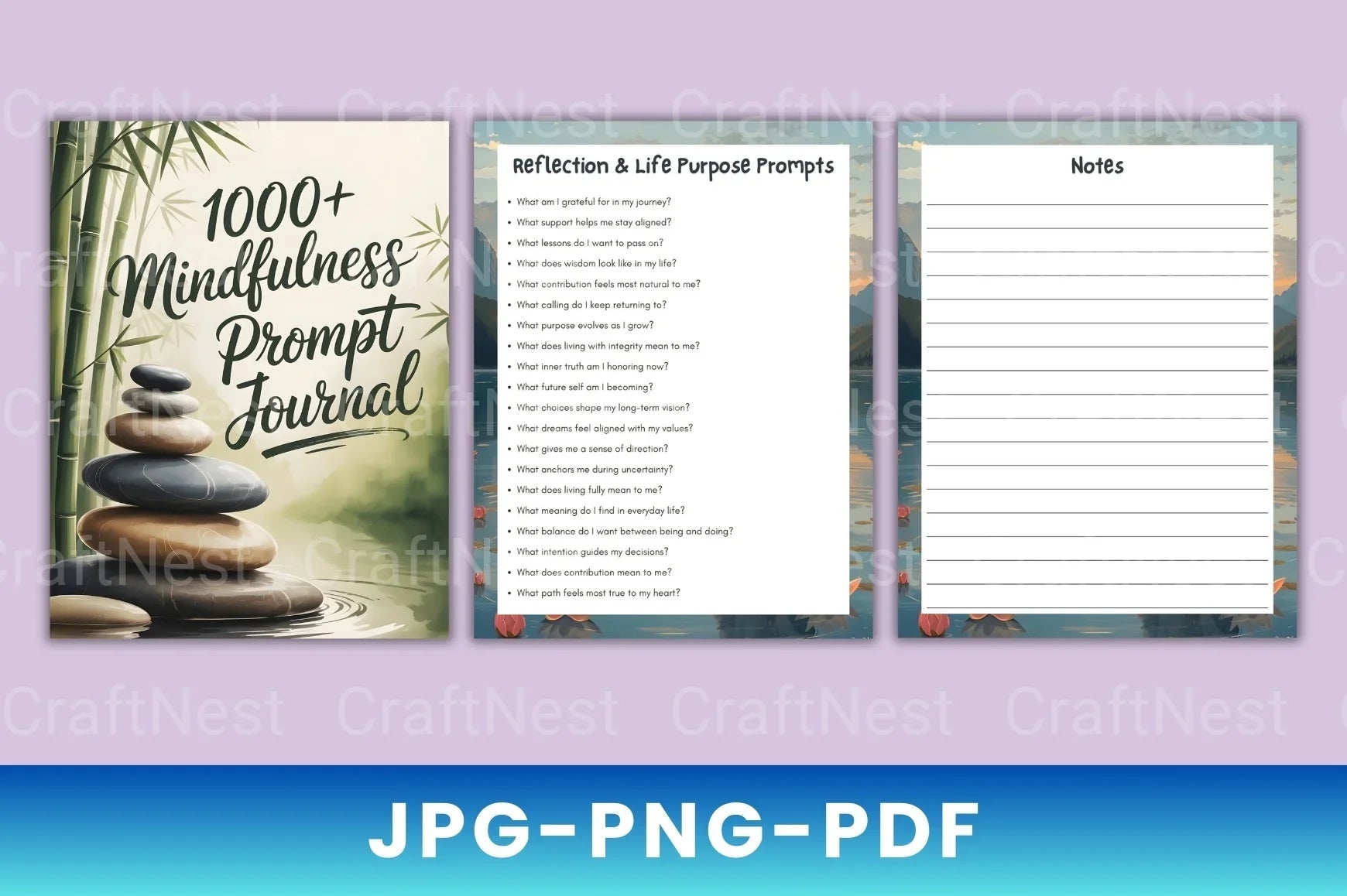 Mindfulness Prompt for Relaxation and Focus - CraftNest - Digital Crafting and Art