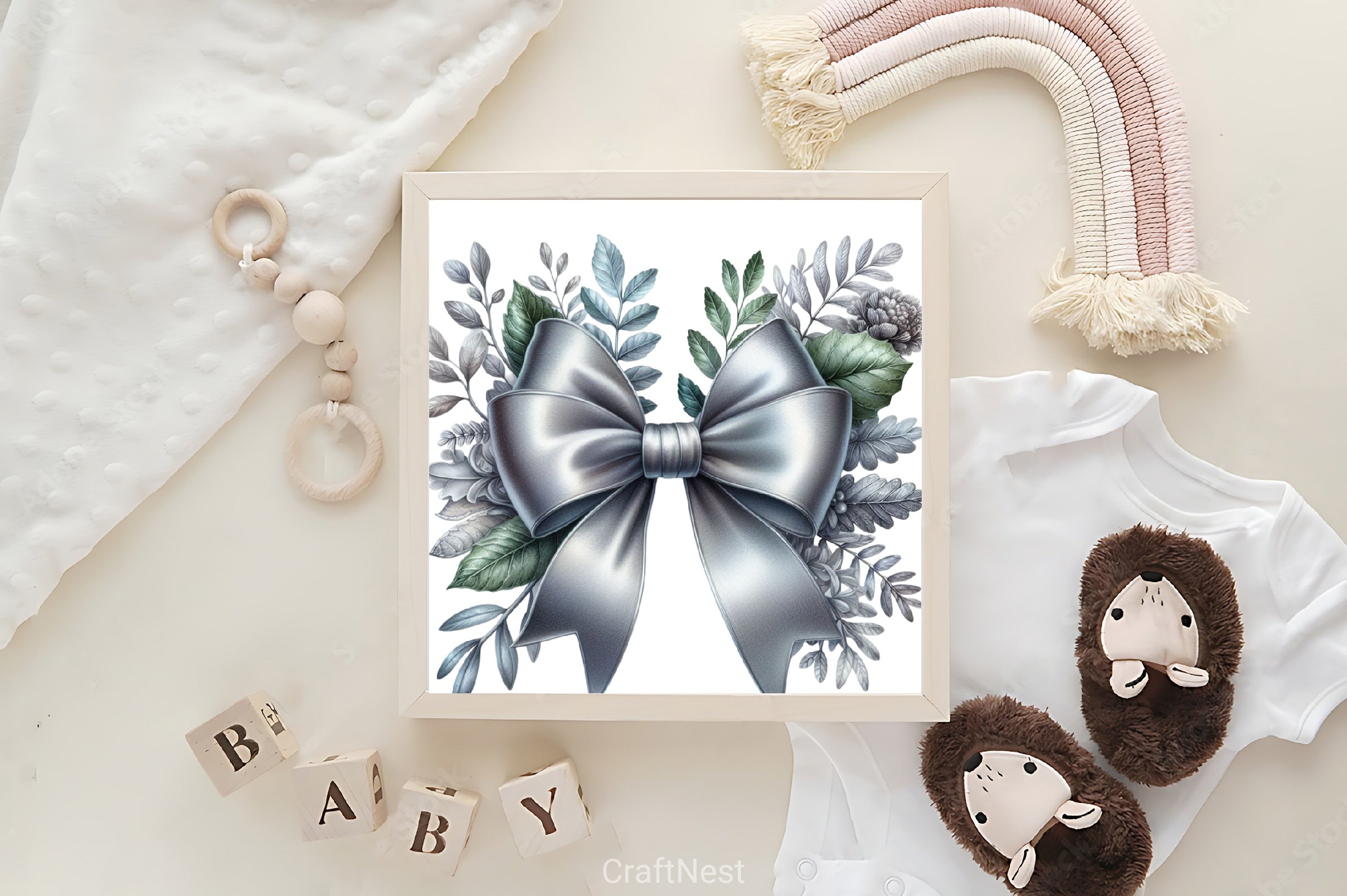 Bow & Silver Clipart Bundle - CraftNest - Digital Crafting and Art