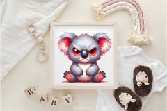 Funny Grumpy Koala Clipart Bundle - CraftNest - Digital Crafting and Art