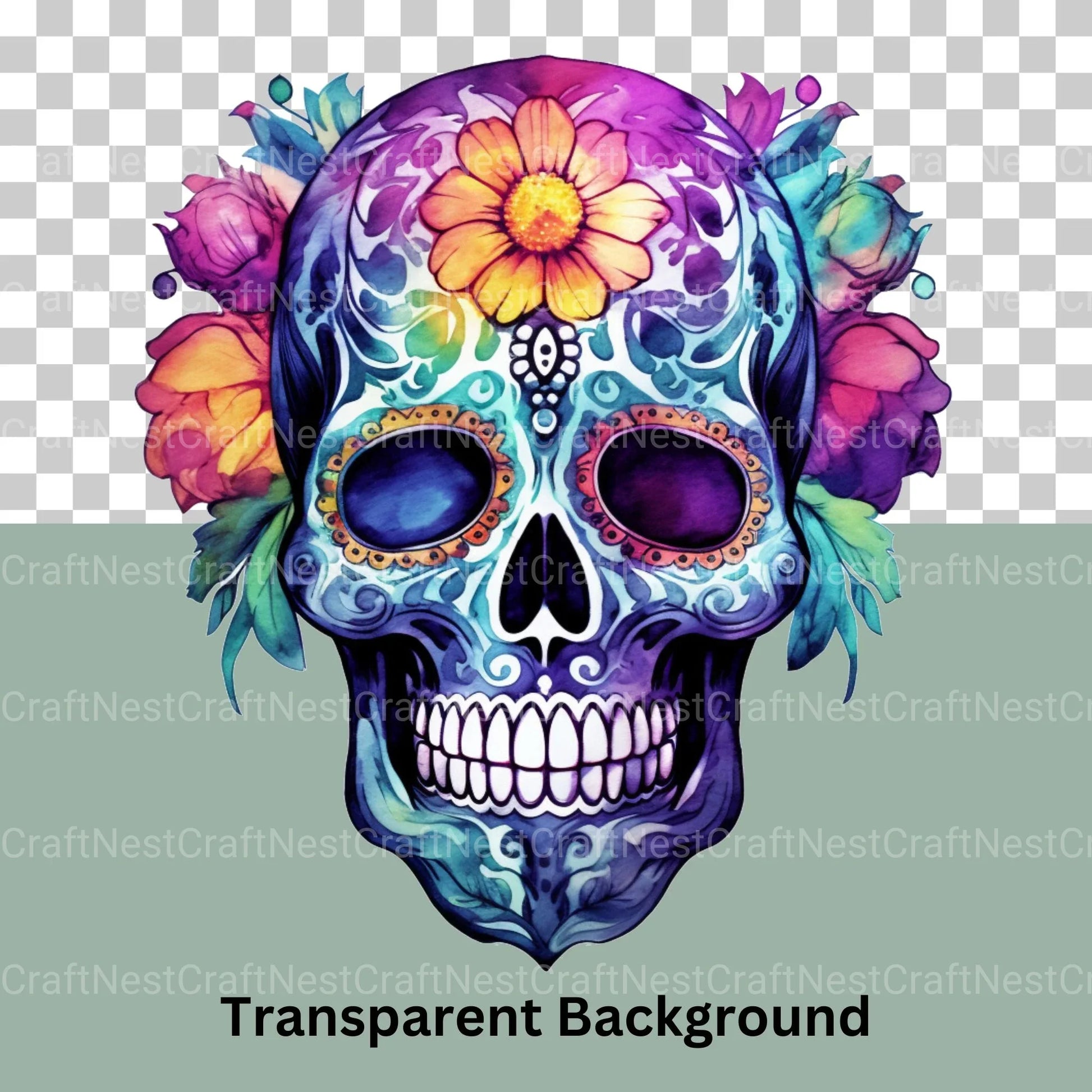 Skulls Ornamental Clipart Bundle - CraftNest - Digital Crafting and Art