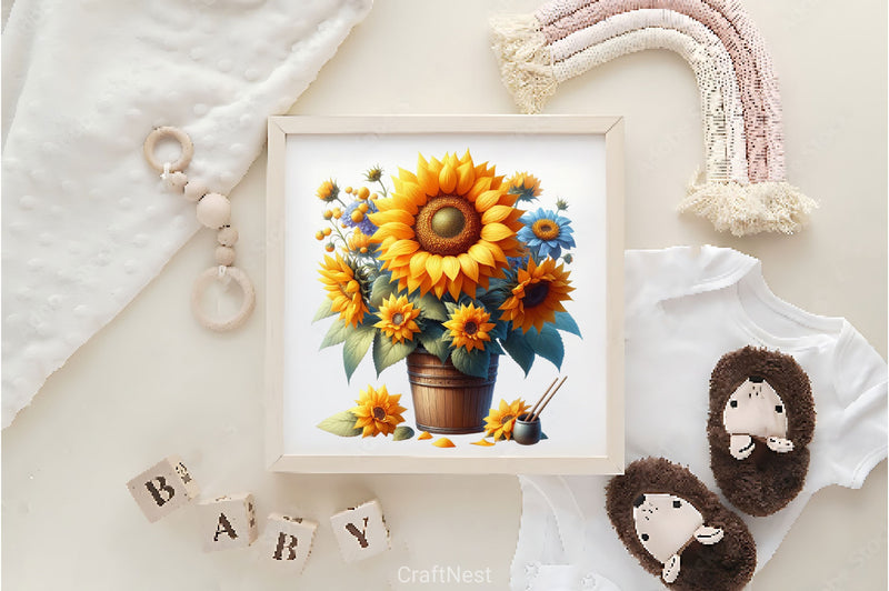 Vase Of Flowers Clipart Bundle 2 - CraftNest - Digital Crafting and Art