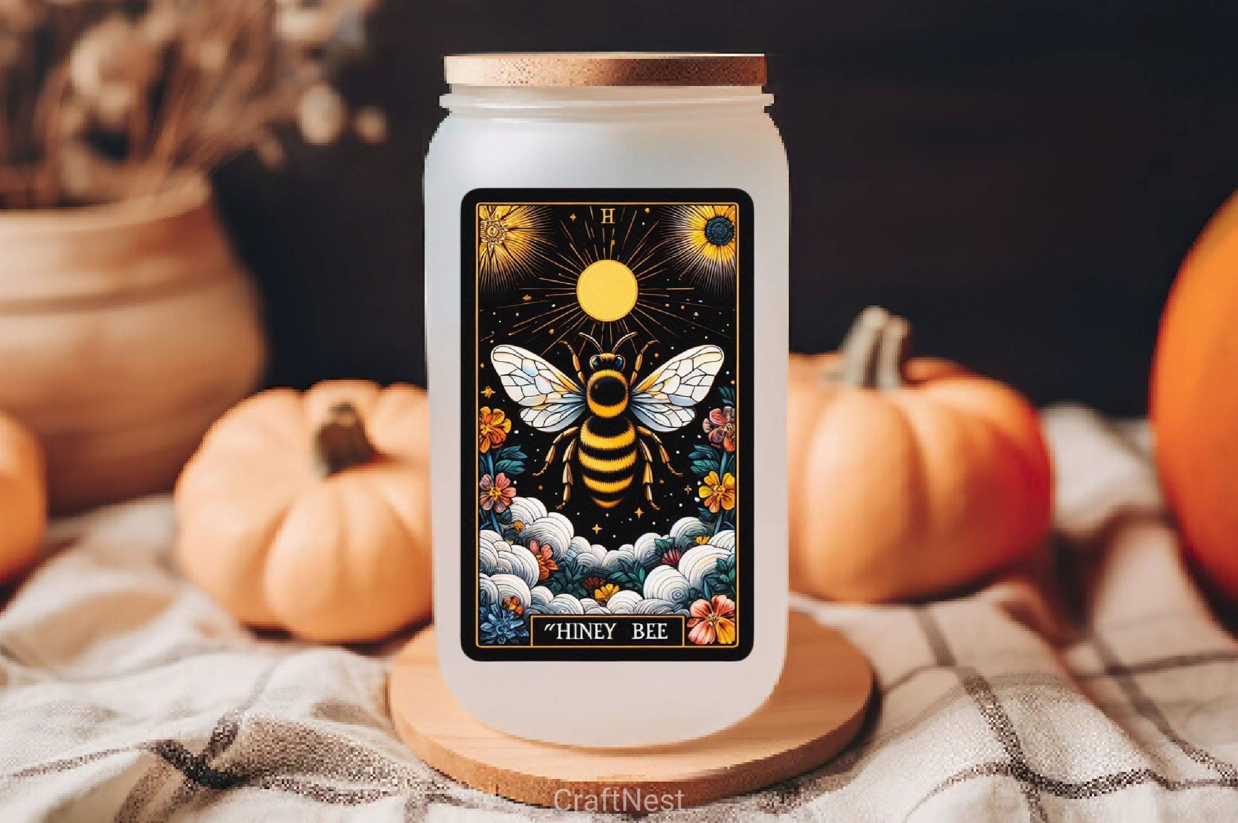 Honey Bee Tarot Card Clipart Bundle 1 - CraftNest - Digital Crafting and Art